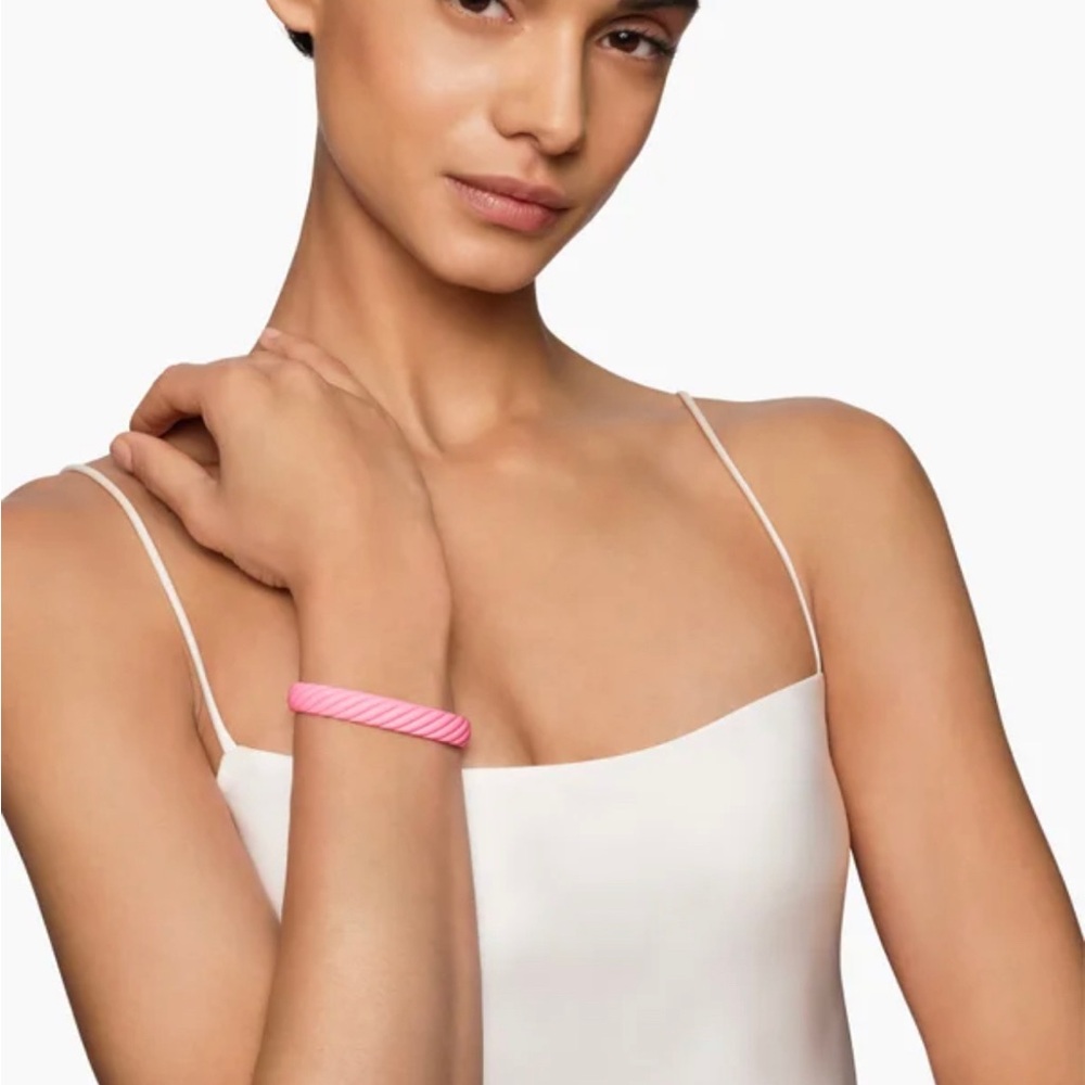 David Yurman Pink Rubber Bracelet